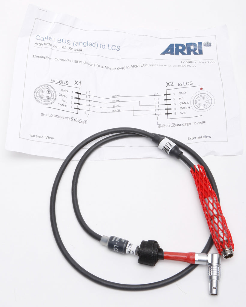 ARRI Cable LBUS (angled) to LCS. K2.0013044. ARRI Cinema Camera Accessory Cable