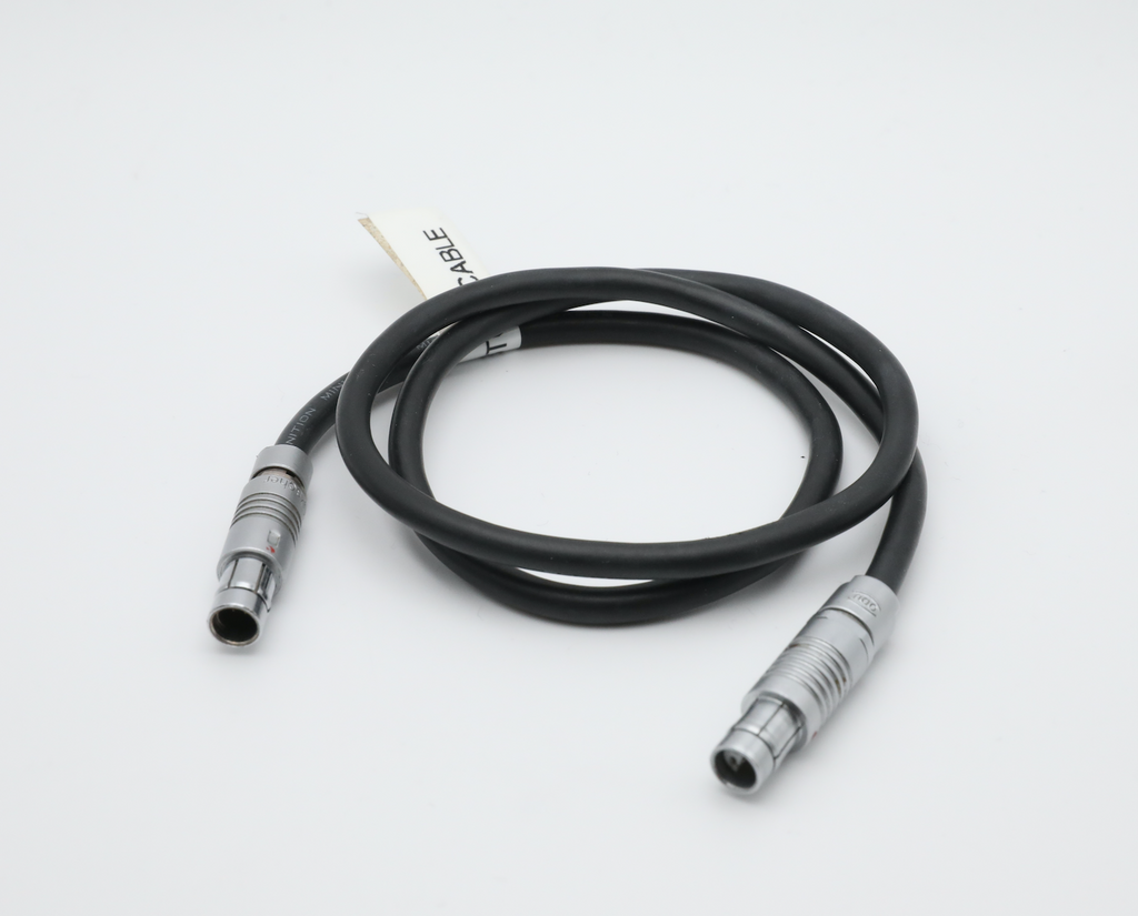 ARRI run/stop cable 3 pin Fischer male to half-moon 2 pin LEMO