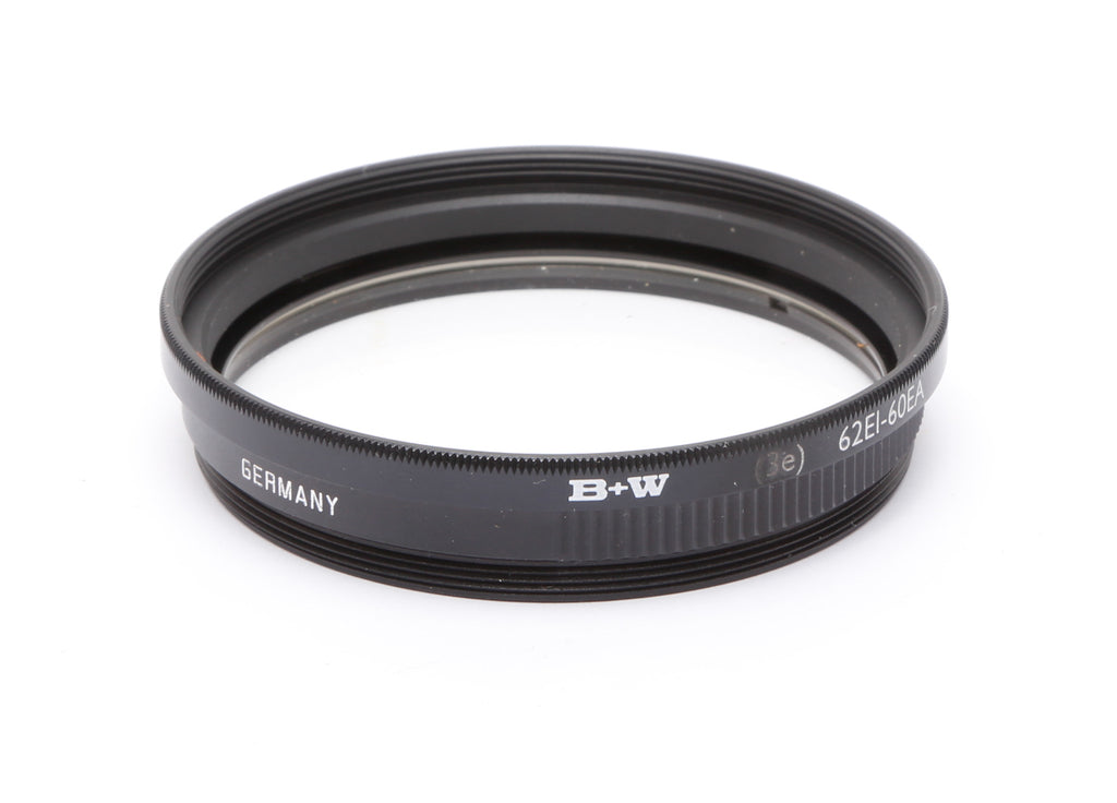 Leica E60 UVa 13381 60mm Circular Filter With Schneider B+W (3e) 62EI-60EA Adapter Ring