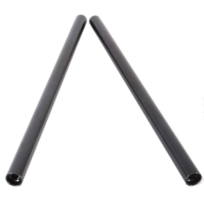 (2) 12" 15mm Black Rods for Cinema Cameras and Matte Boxes